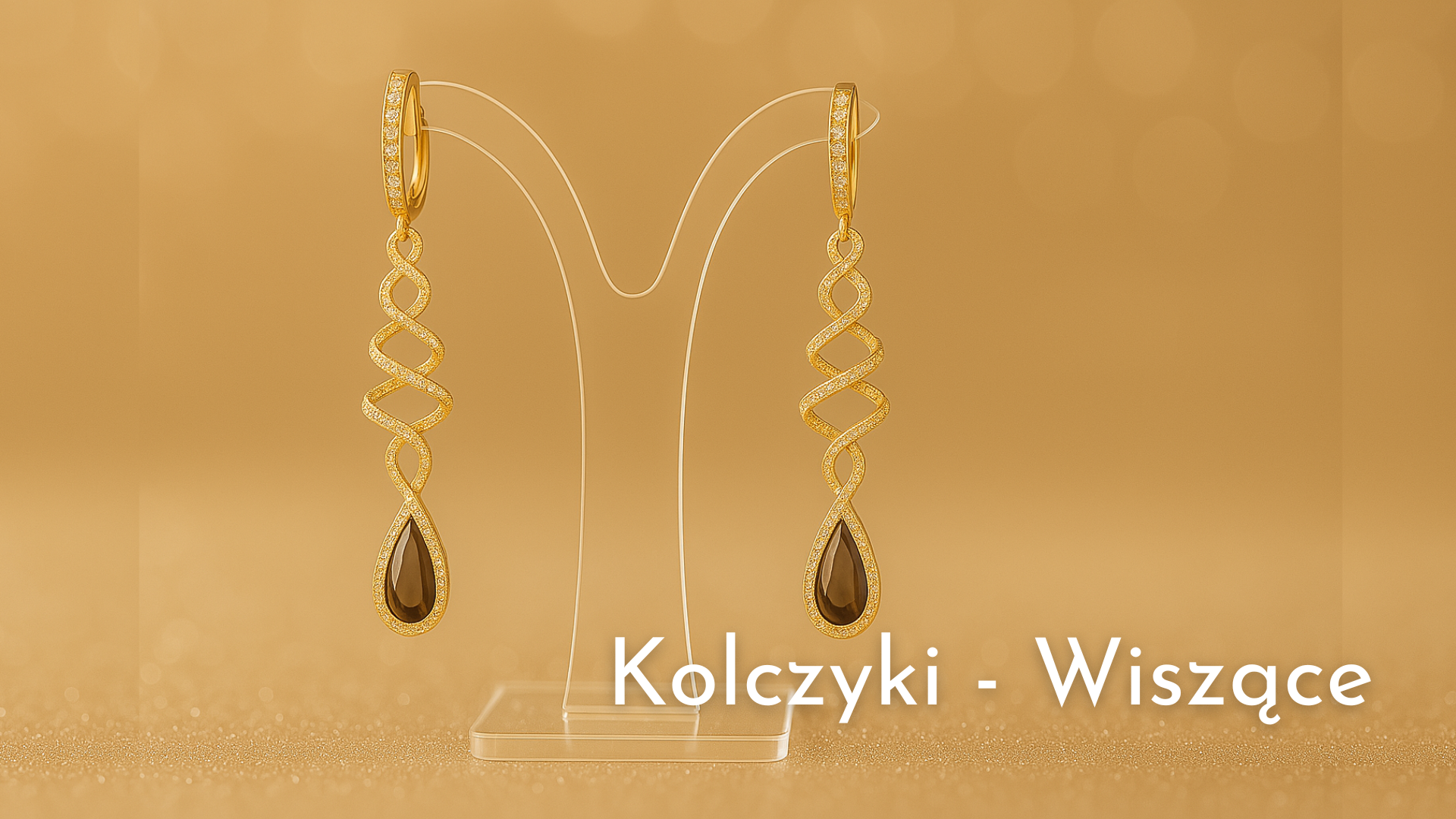 kolczyki złote 585 spirala wyjątkowe unikat
