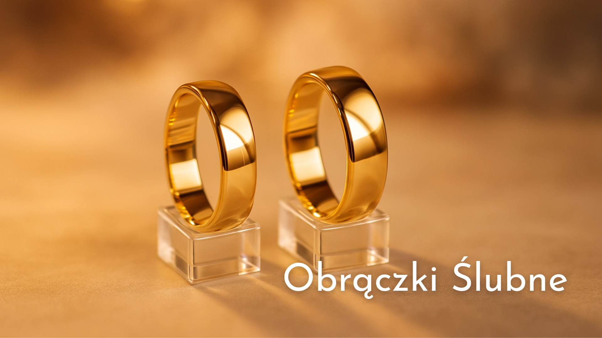 złote obrączki dla nowożeńców 585