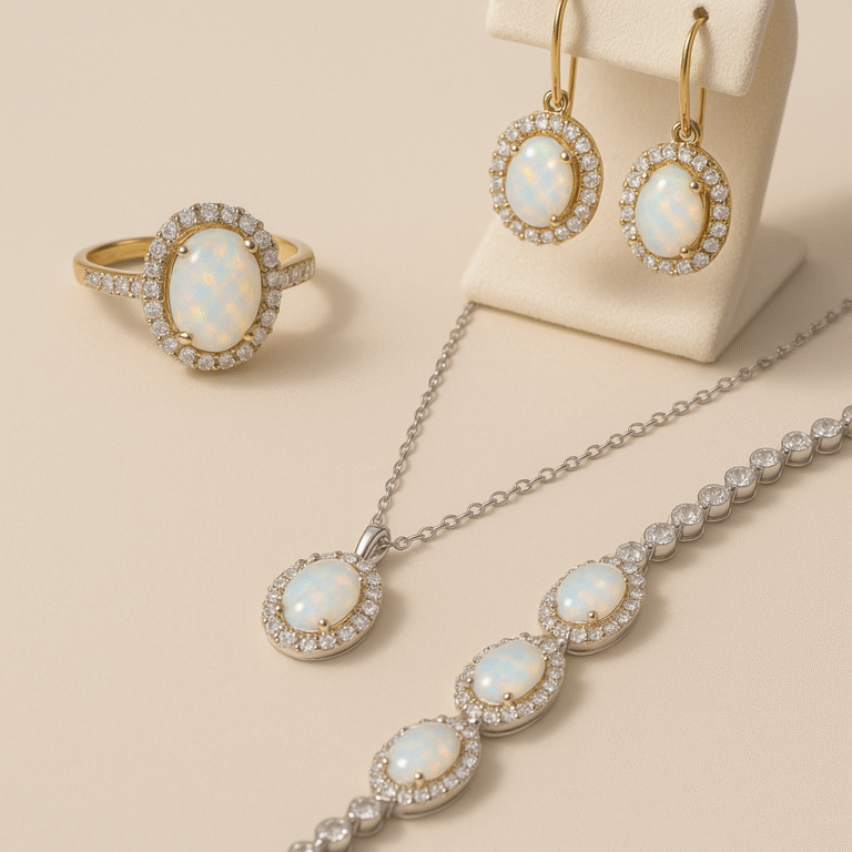 Biżuteria z opalem – blask w złocie i srebrze w Busku Zdroju - Cel-Art