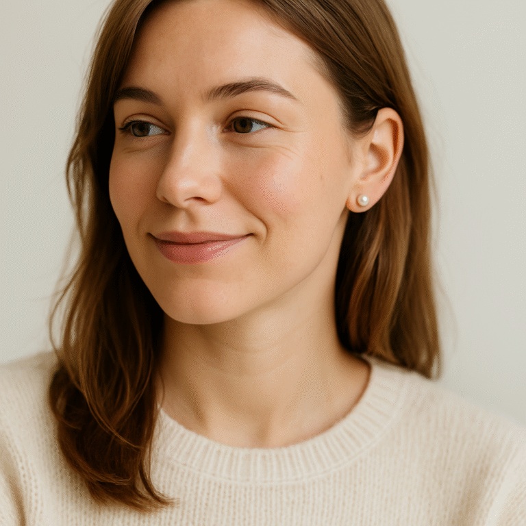 Delikatne kolczyki z perłą – stylizacja codzienna