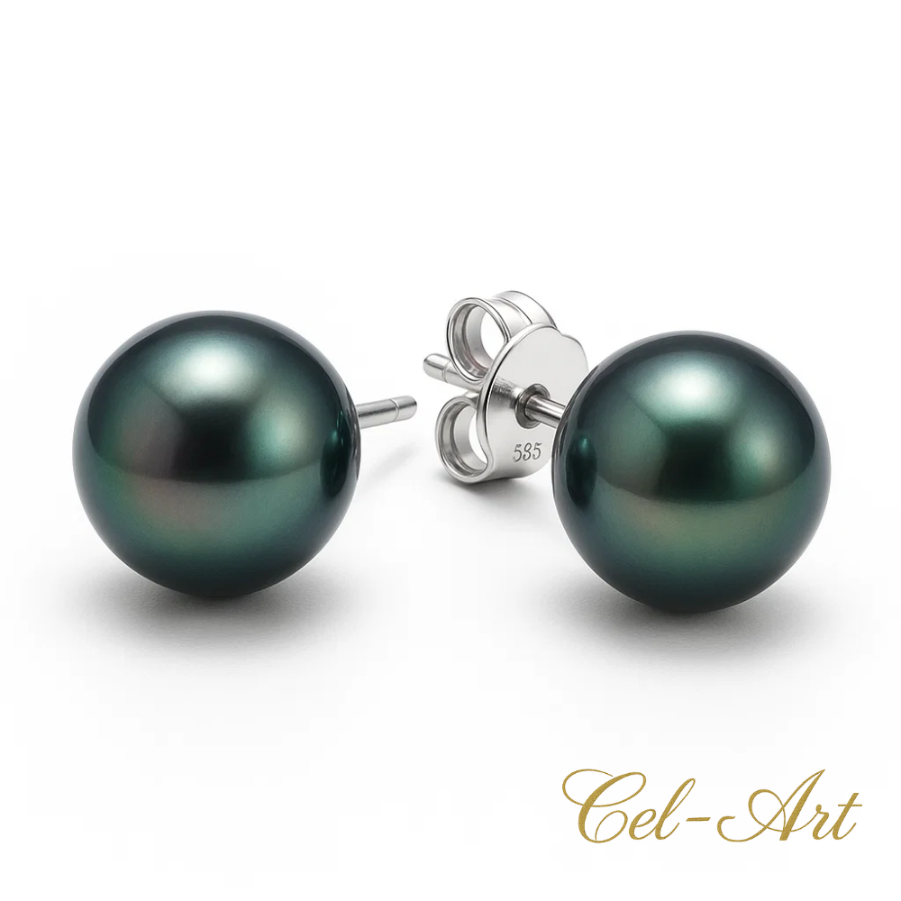 Kolczyki z perłą tahitańską – packshot